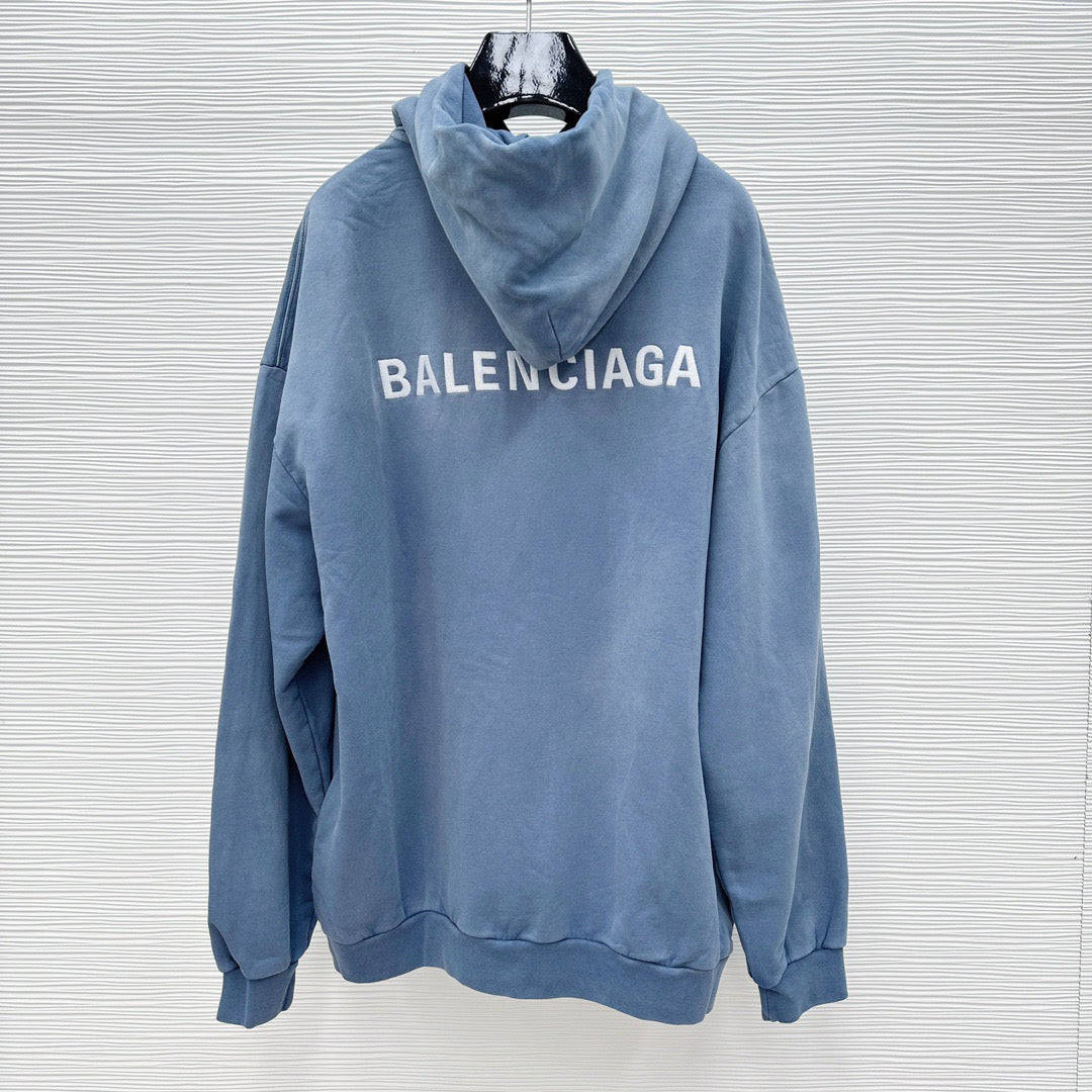 Blue grey Hoodie