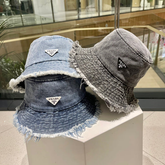 Blue, grey and light blue Hats