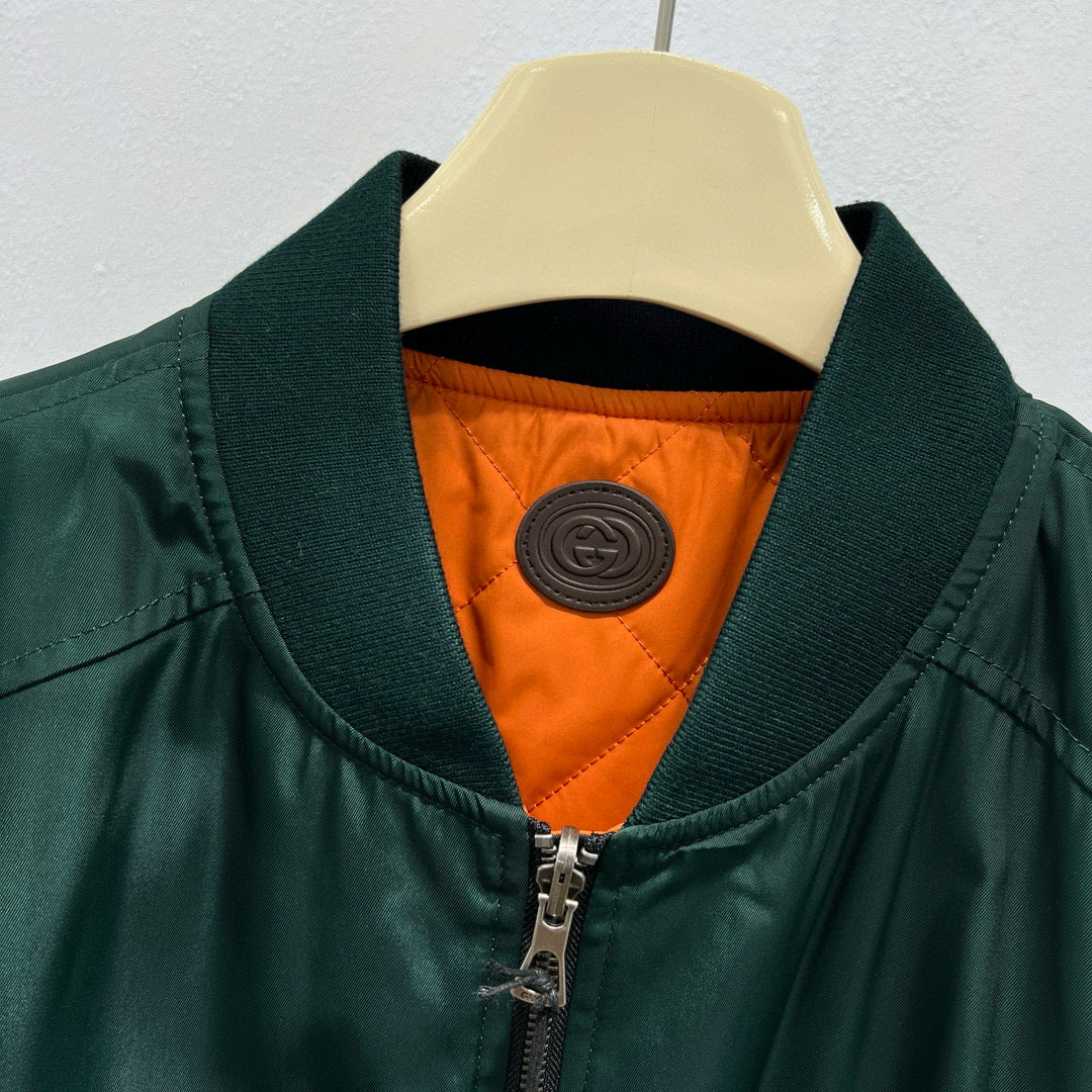 Dark green orange Jacket