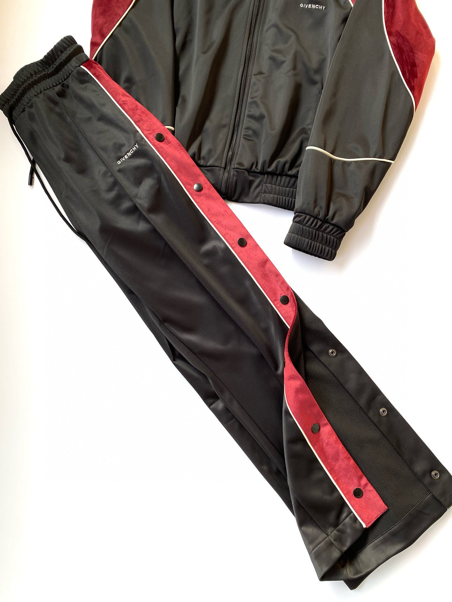 Black red Jacket with Pant