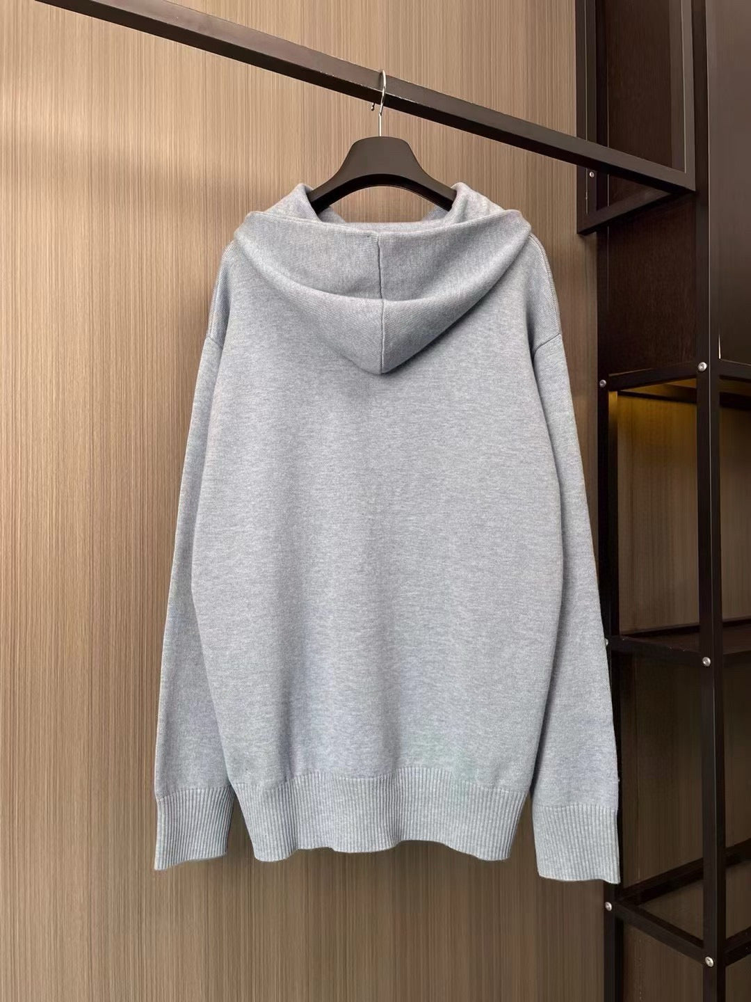 Light blue and Black Hoodie