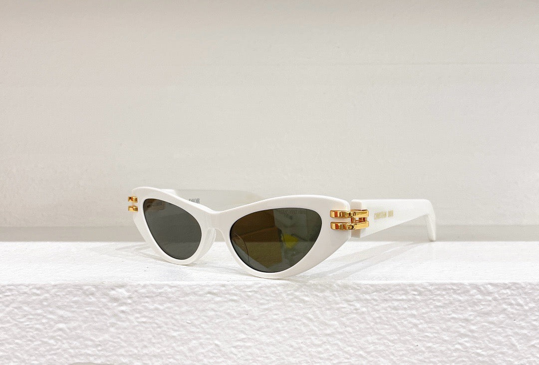 Gold,Blue,Black and White Sunglass