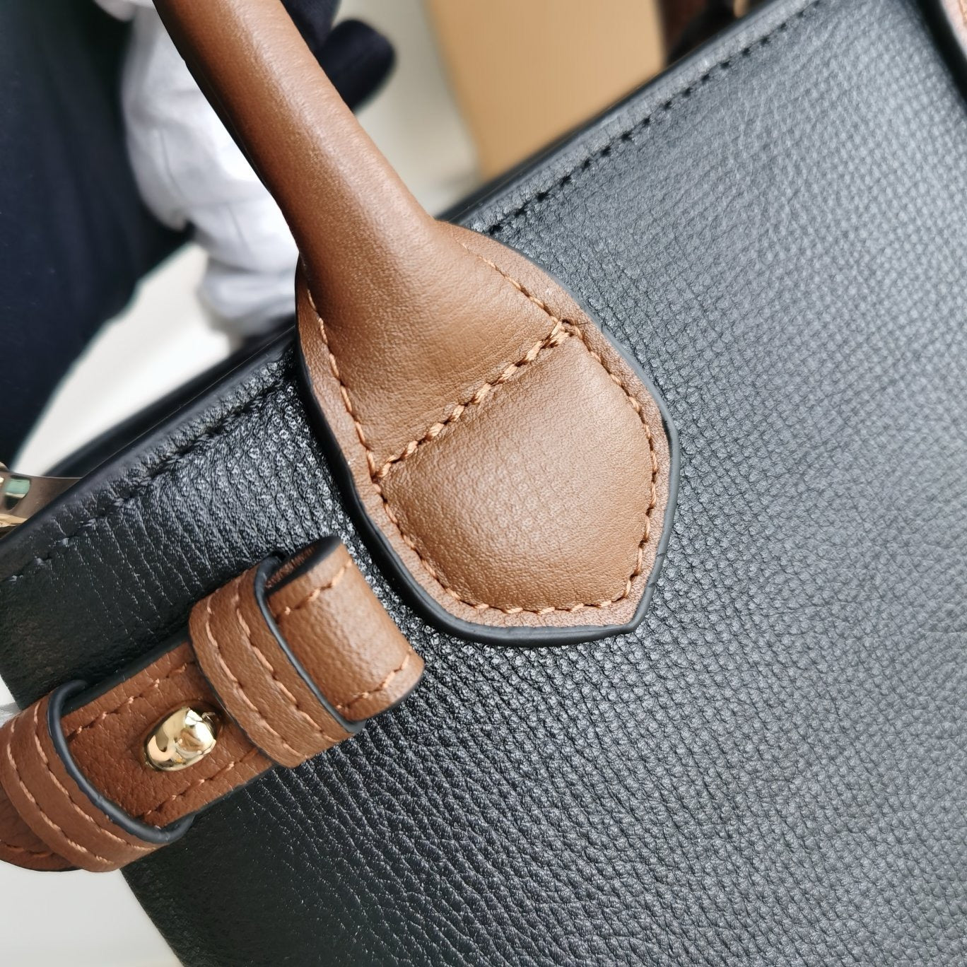 Brown,Black and Red  Bag