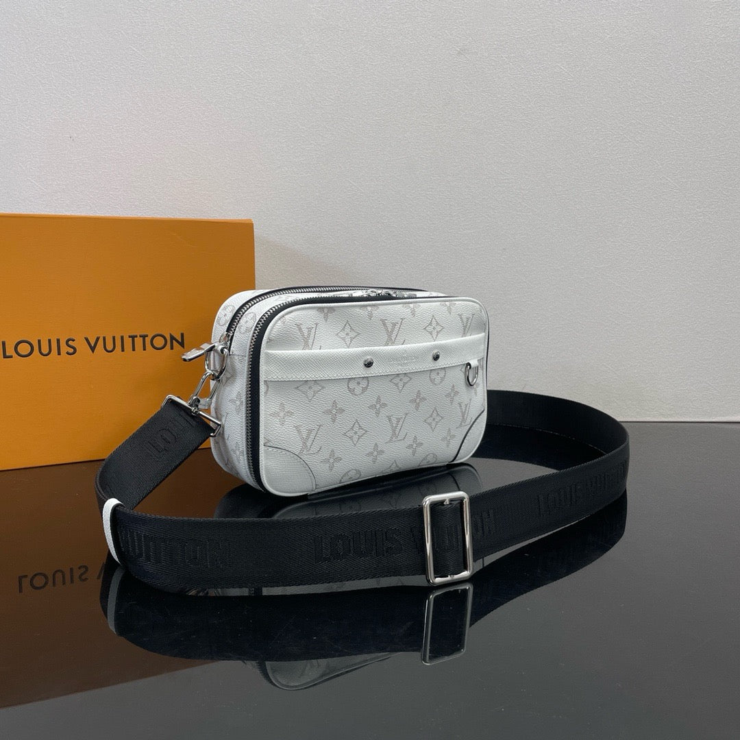 White and Sky blue  Bag