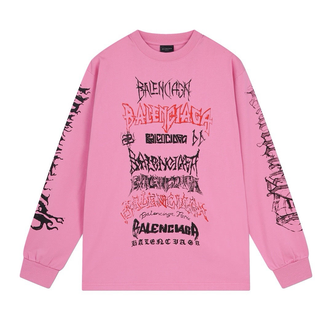 Black, White and Pink Sweatshirt