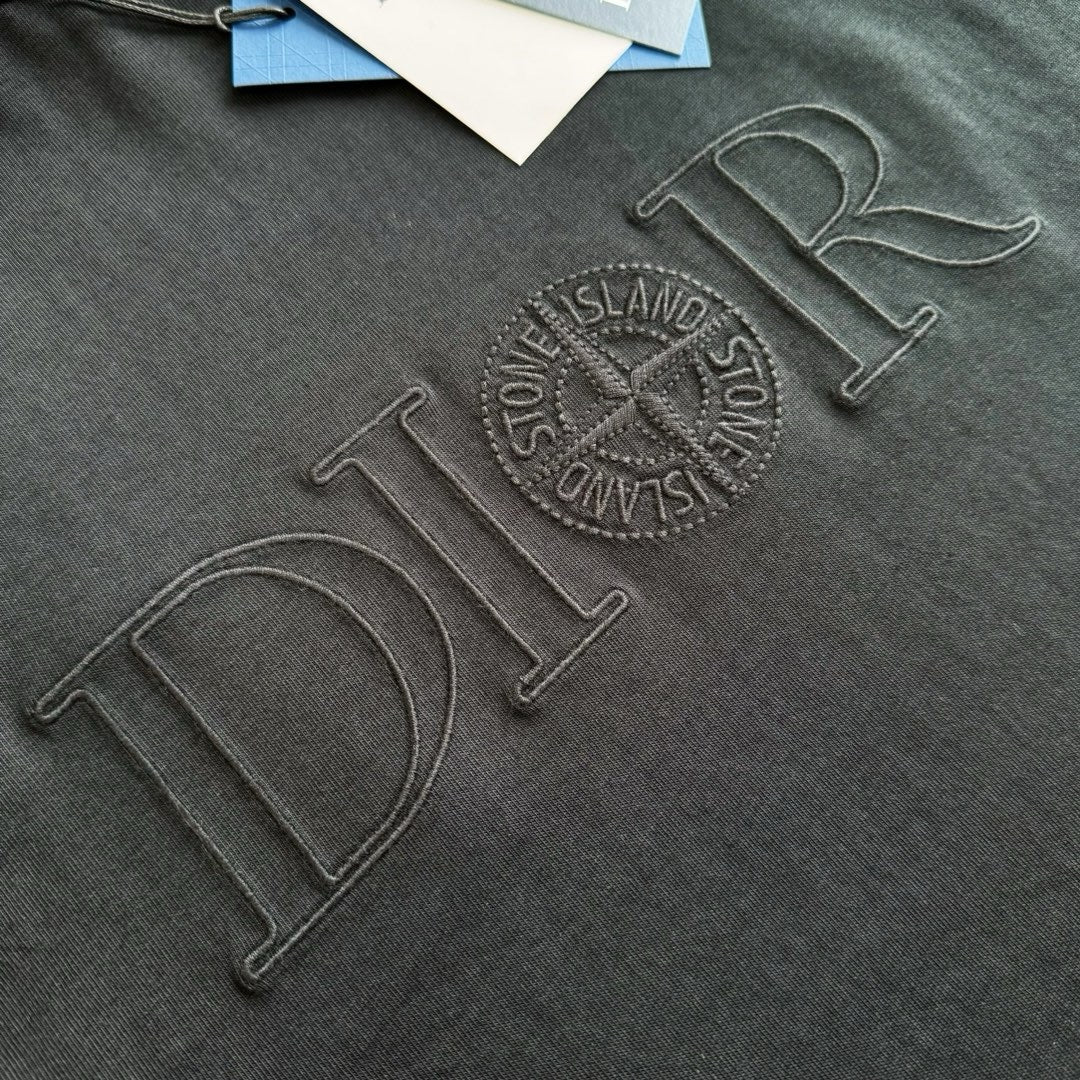 Grey,Blue and Black T-shirt