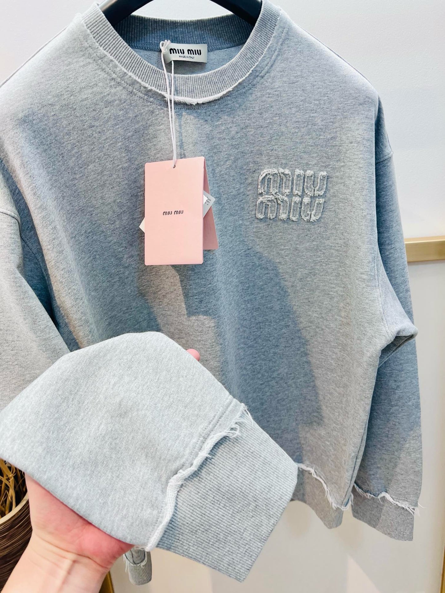 Grey,Blue and Black Sweatshirt