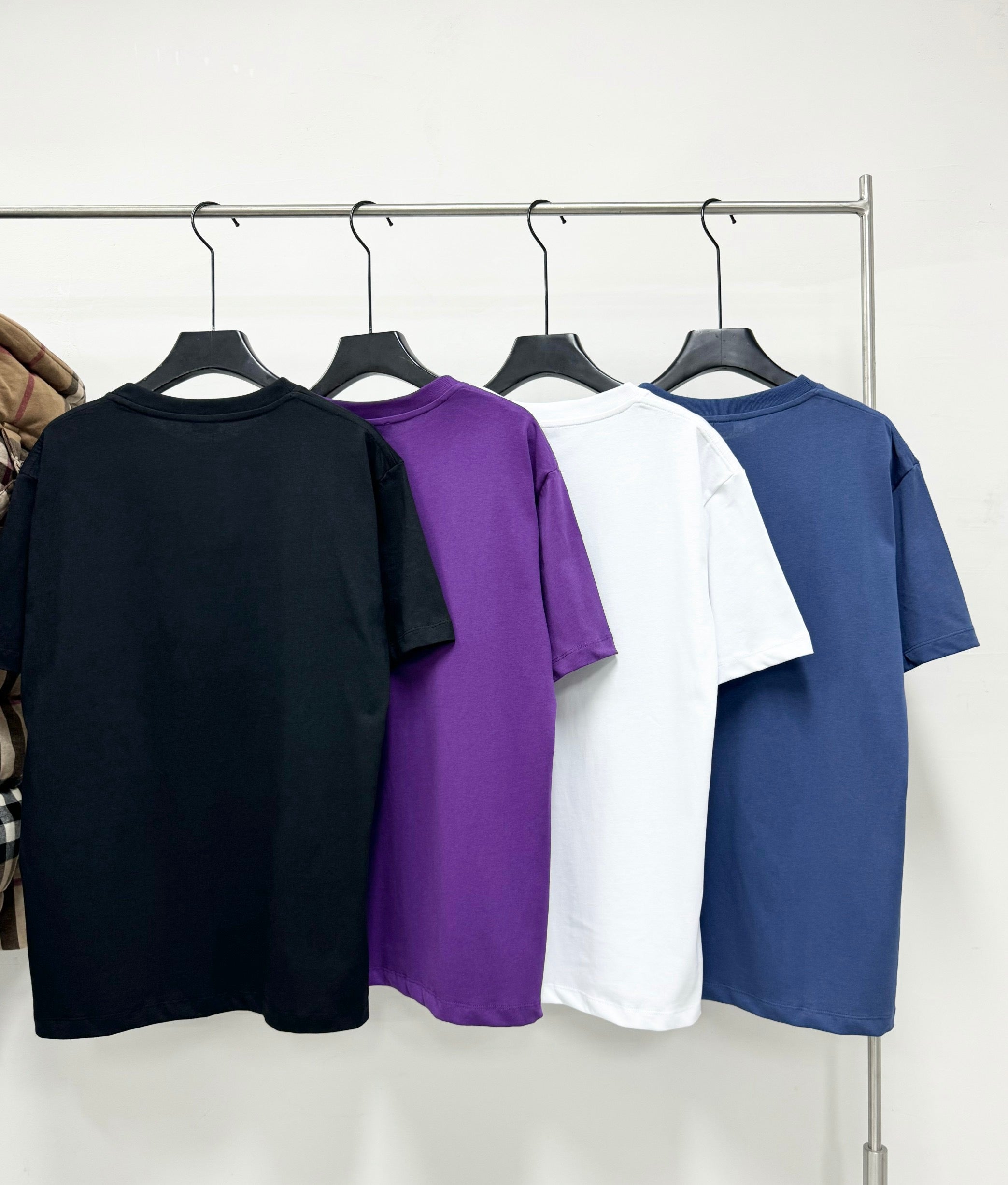 White, Black, Blue and Purple T-shirt