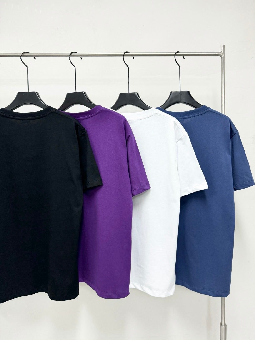 White, Black, Blue and Purple T-shirt