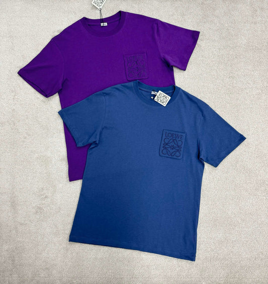 White, Black, Blue and Purple T-shirt