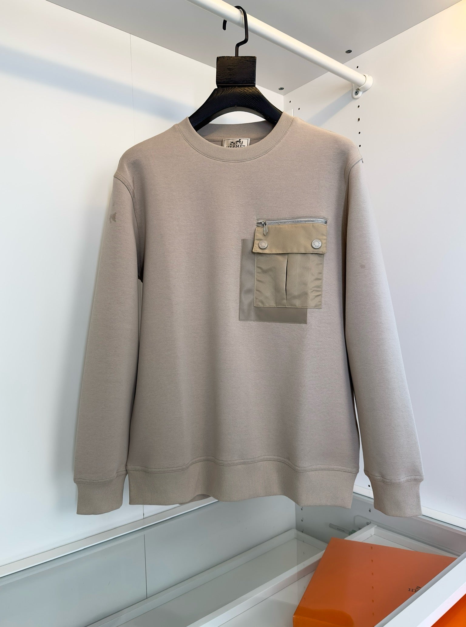 Black, Khaki and Grey Sweatshirt