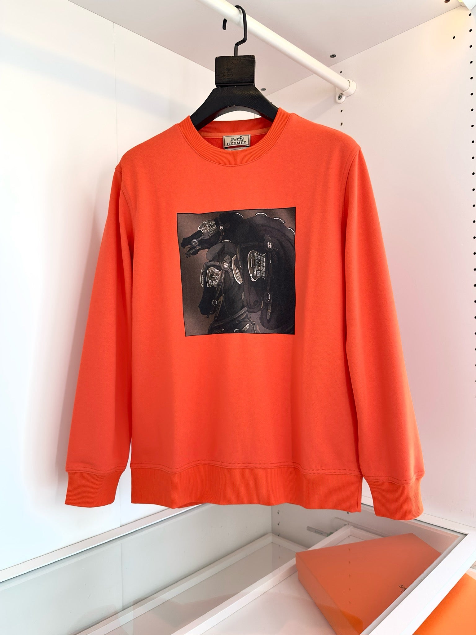 Black and Orange Sweatshirt