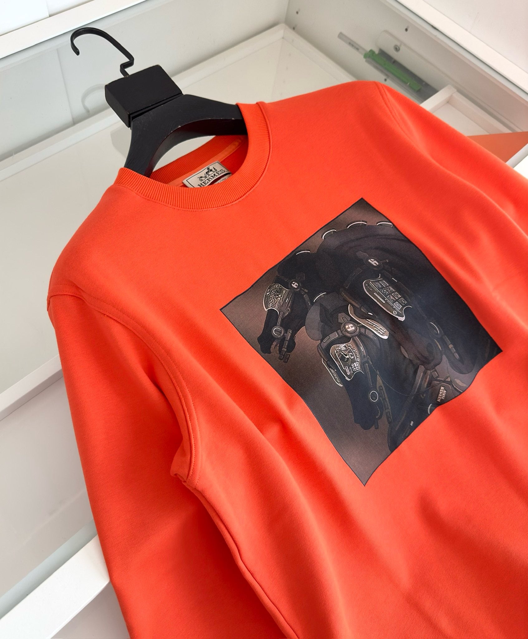 Black and Orange Sweatshirt