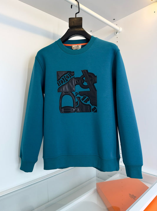 Black and Sky blue Sweatshirt