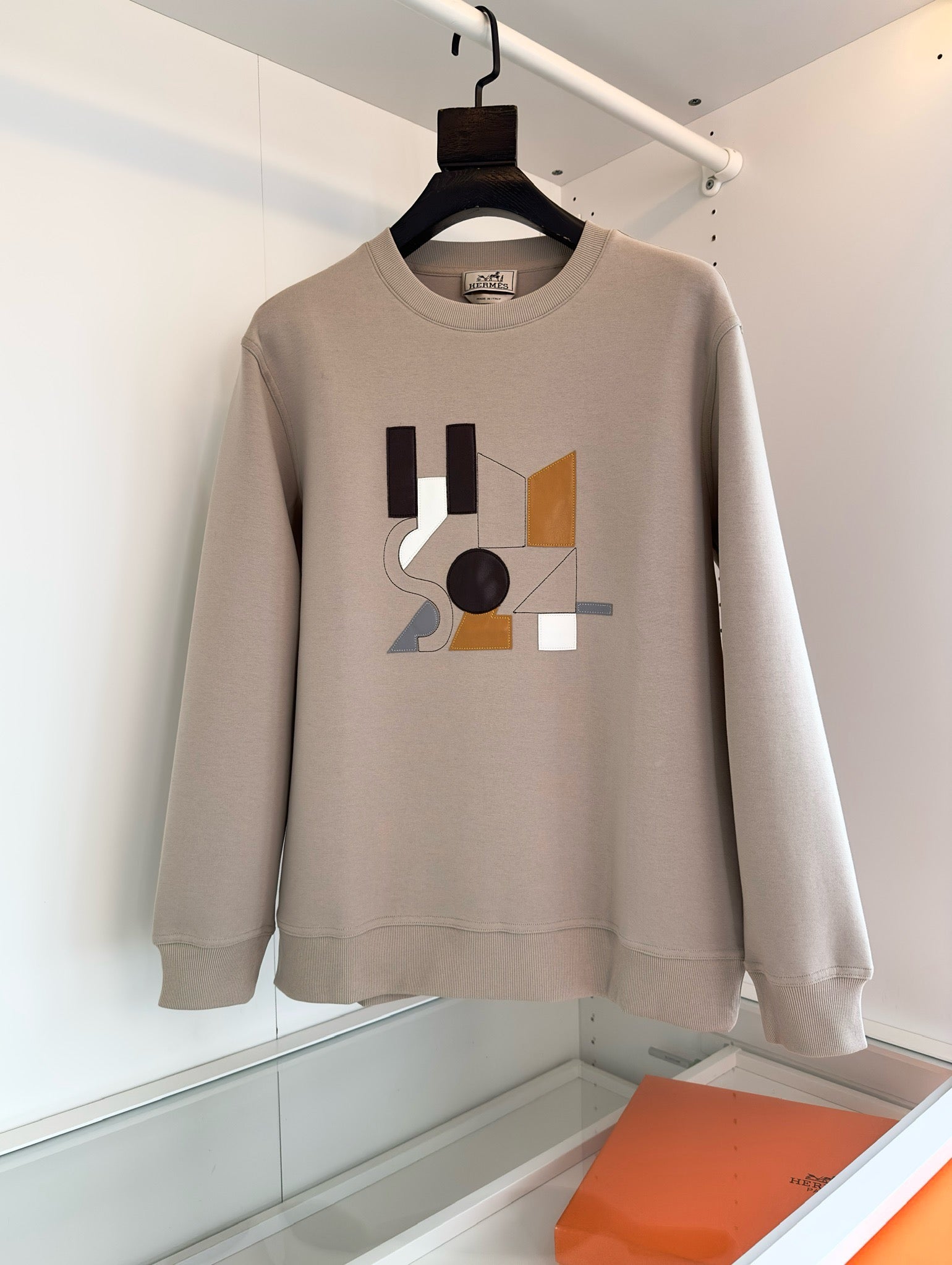 Black, Khaki and Grey Sweatshirt