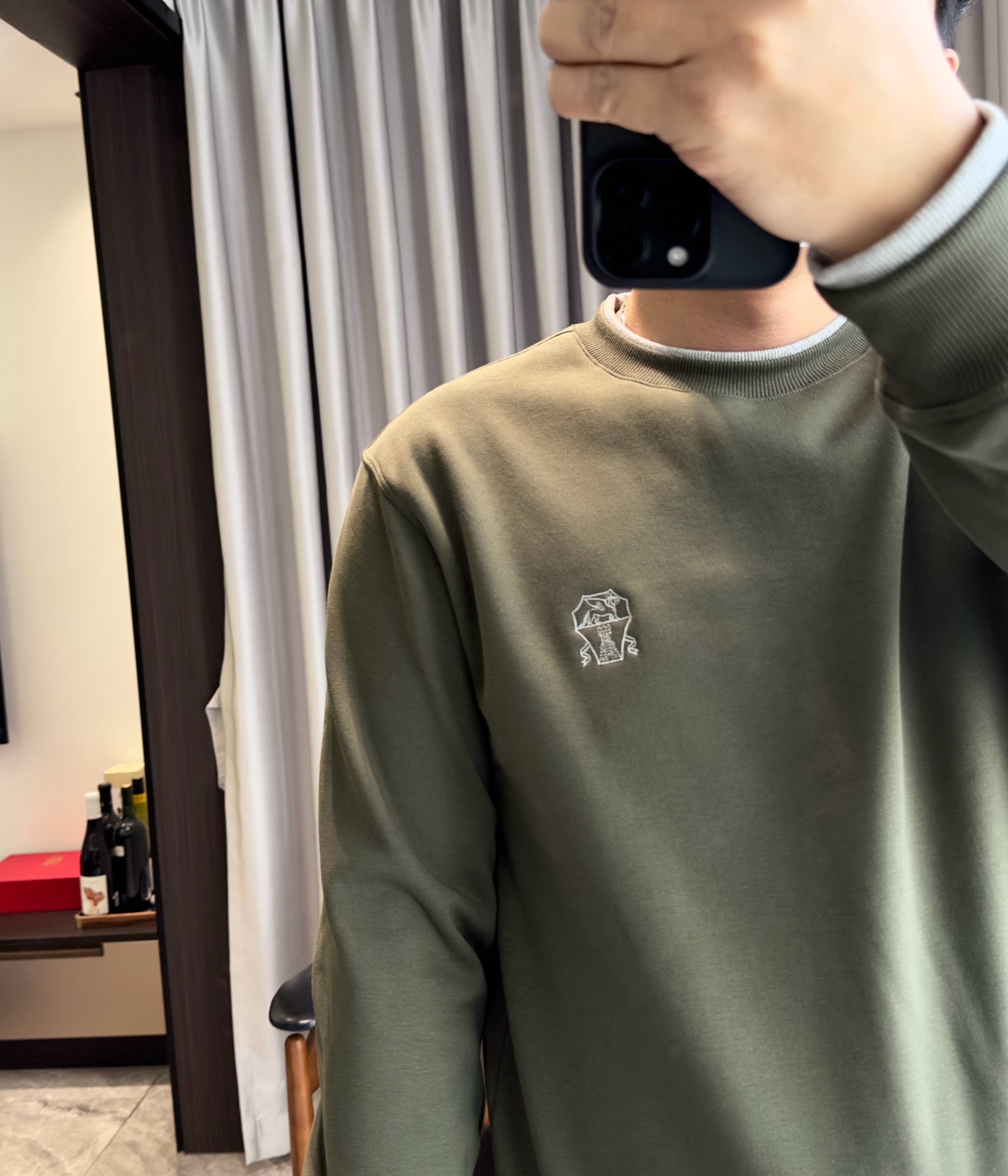 Black ansd Green Sweatshirt