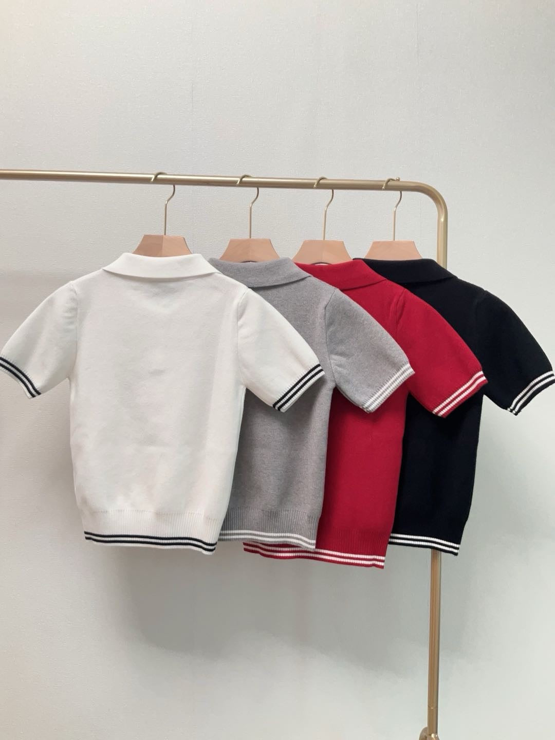 Black,White,Grey and Red Polo