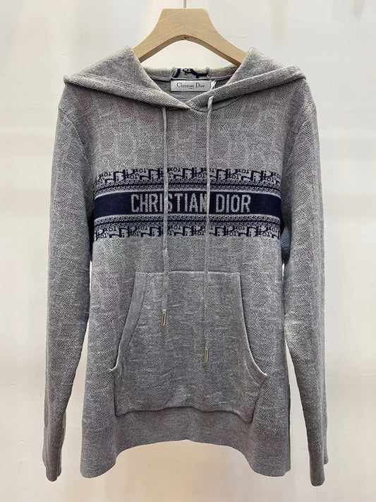 White,Grey and Blue Hoodie