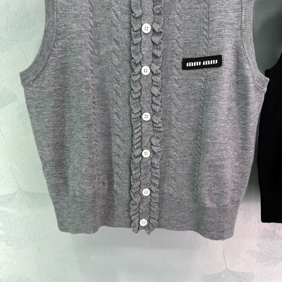 Black and Grey Vest