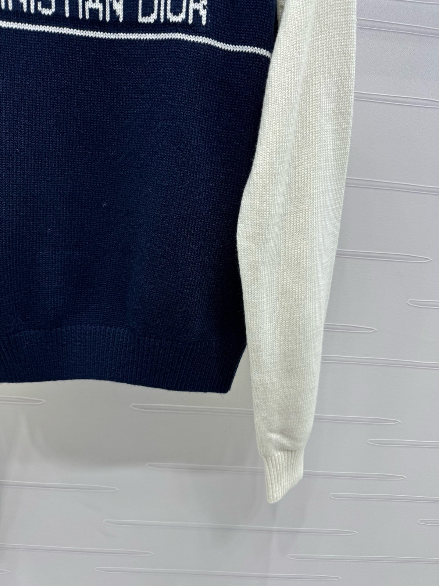 White grey and White blue Sweatshirt