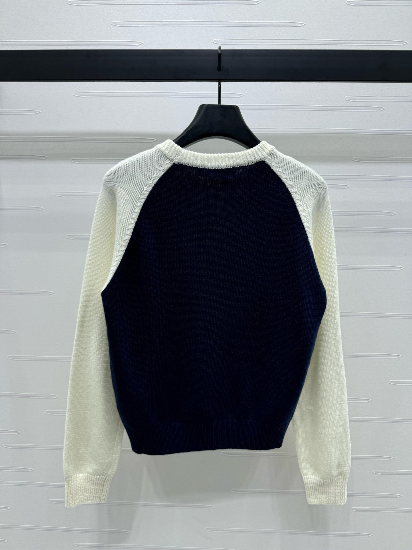 White grey and White blue Sweatshirt