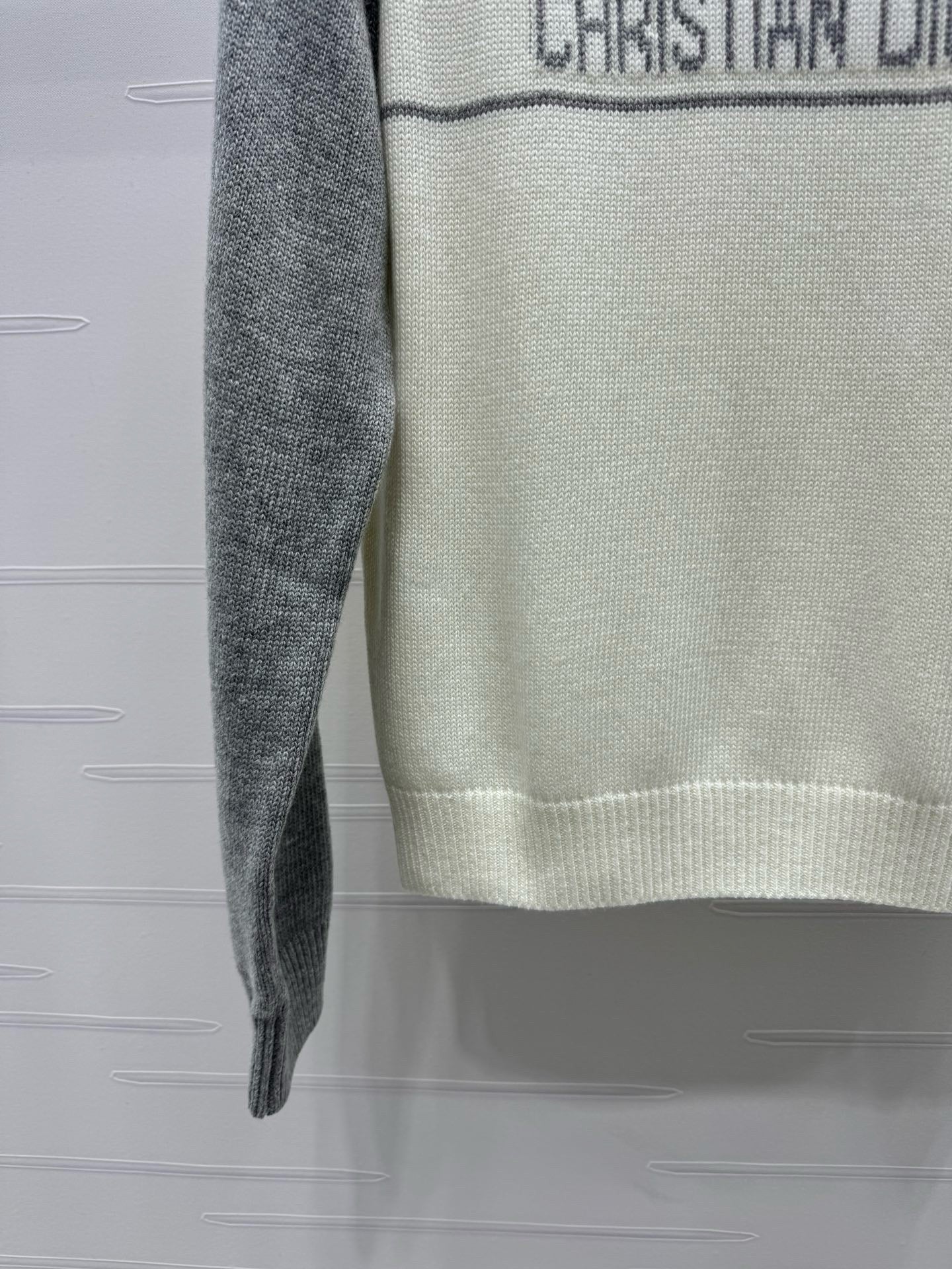 White grey and White blue Sweatshirt