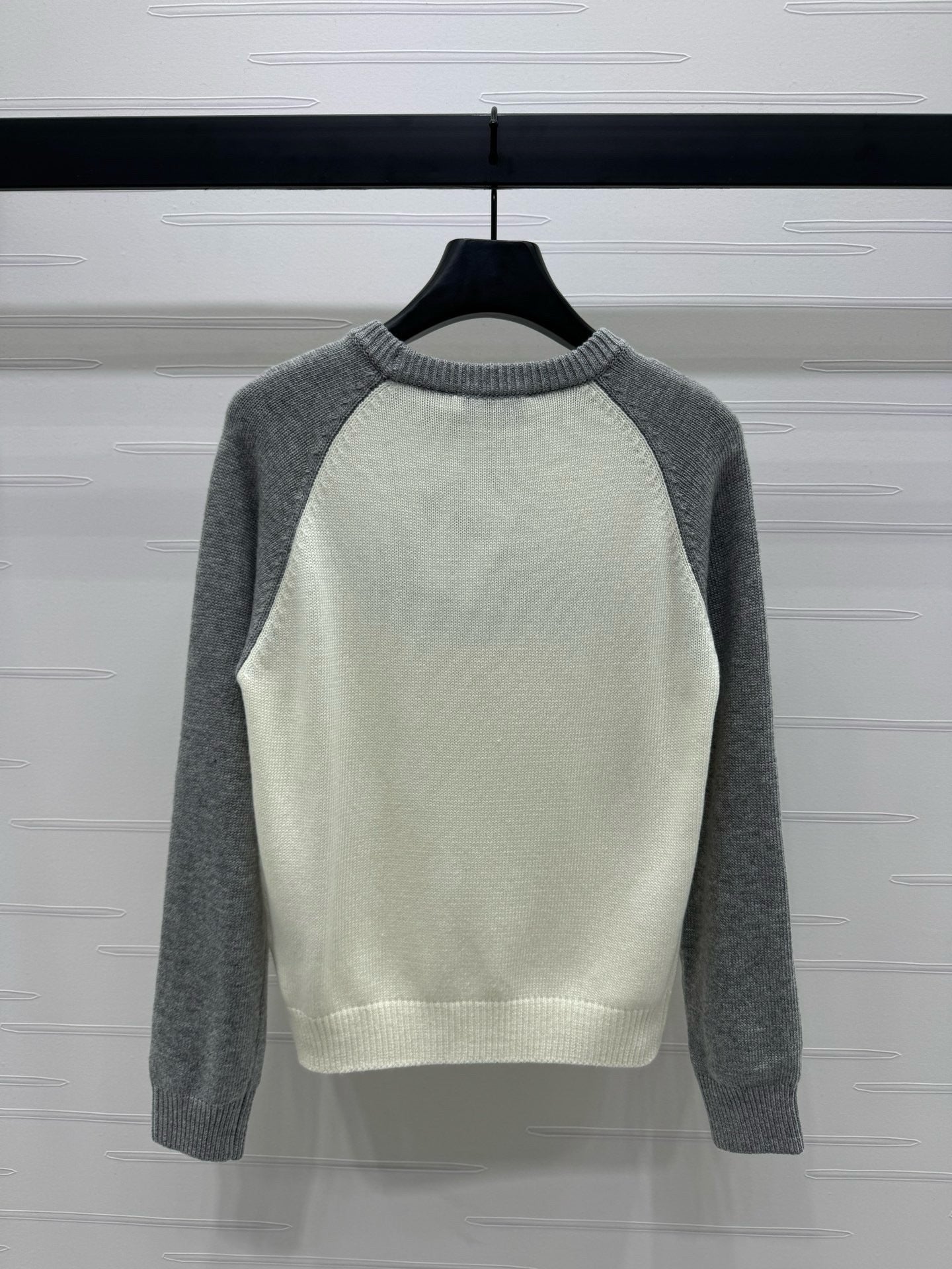 White grey and White blue Sweatshirt