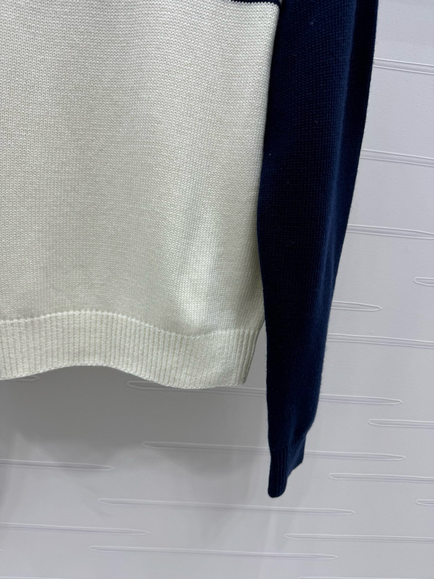 White grey and White blue Sweatshirt