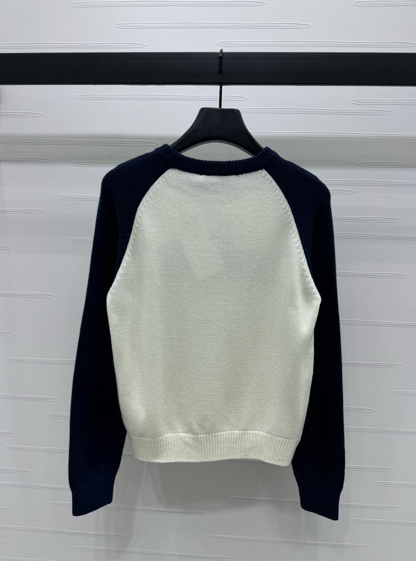 White grey and White blue Sweatshirt