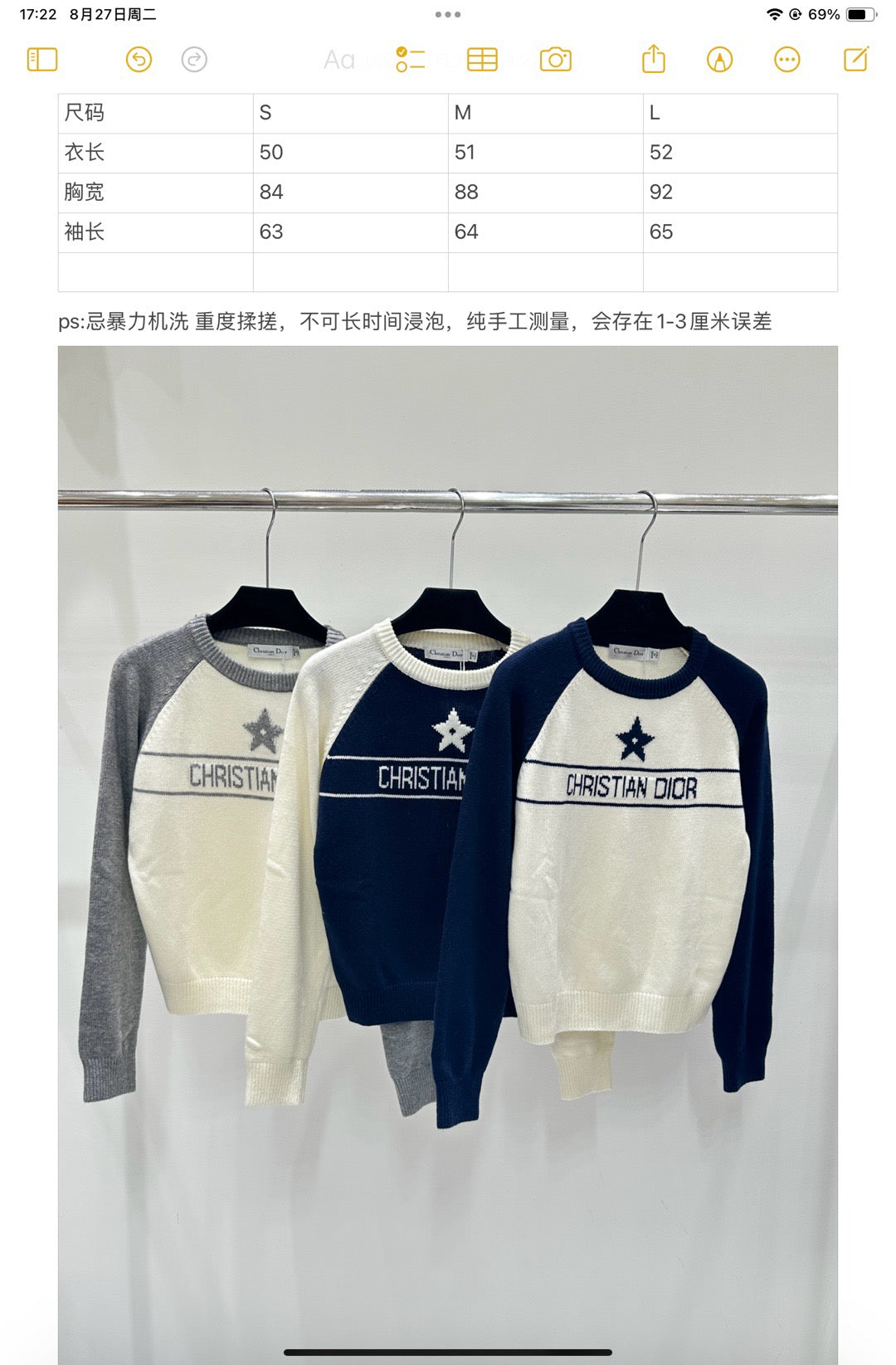 White grey and White blue Sweatshirt