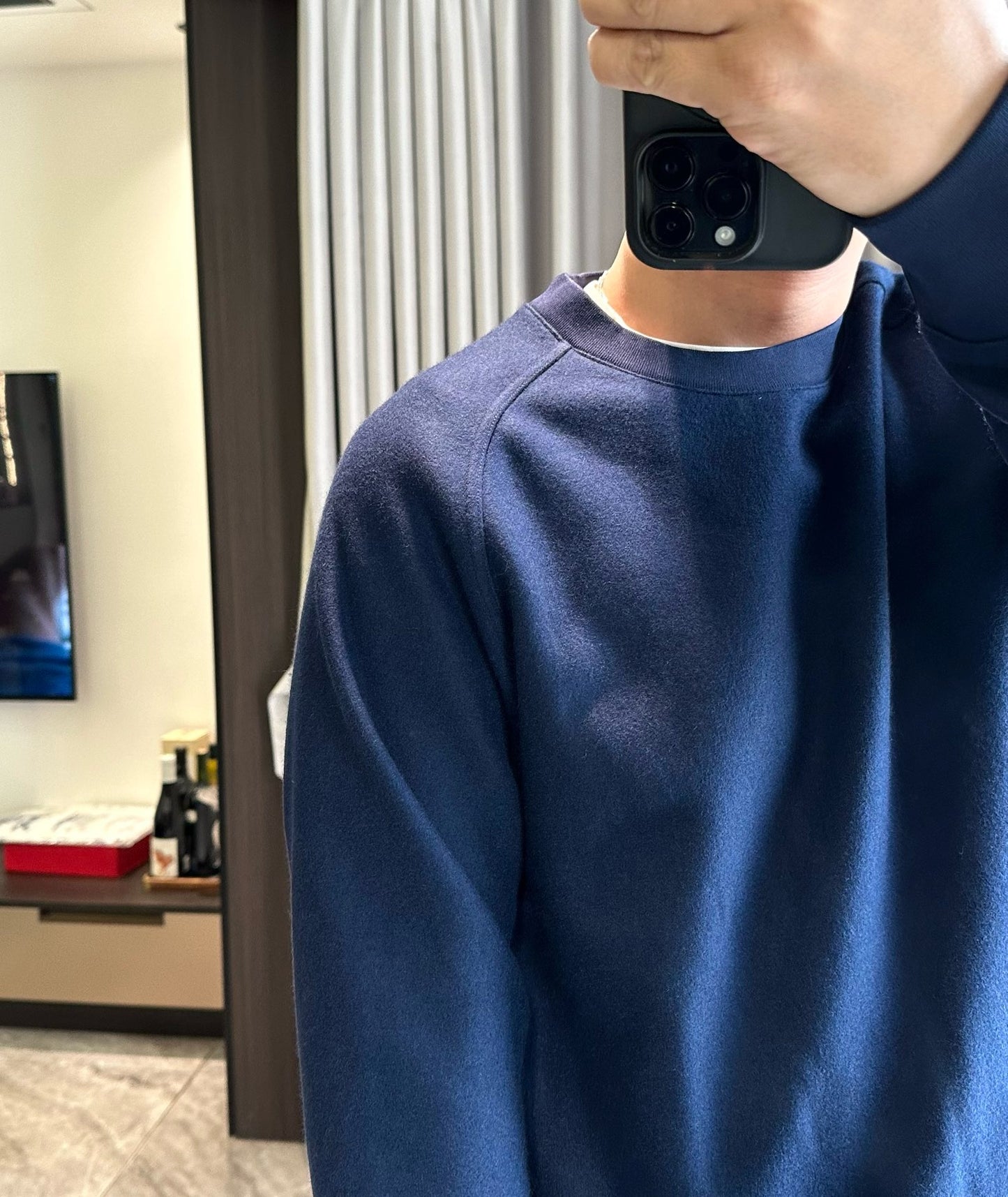 Blue and Dark blue Sweatshirt