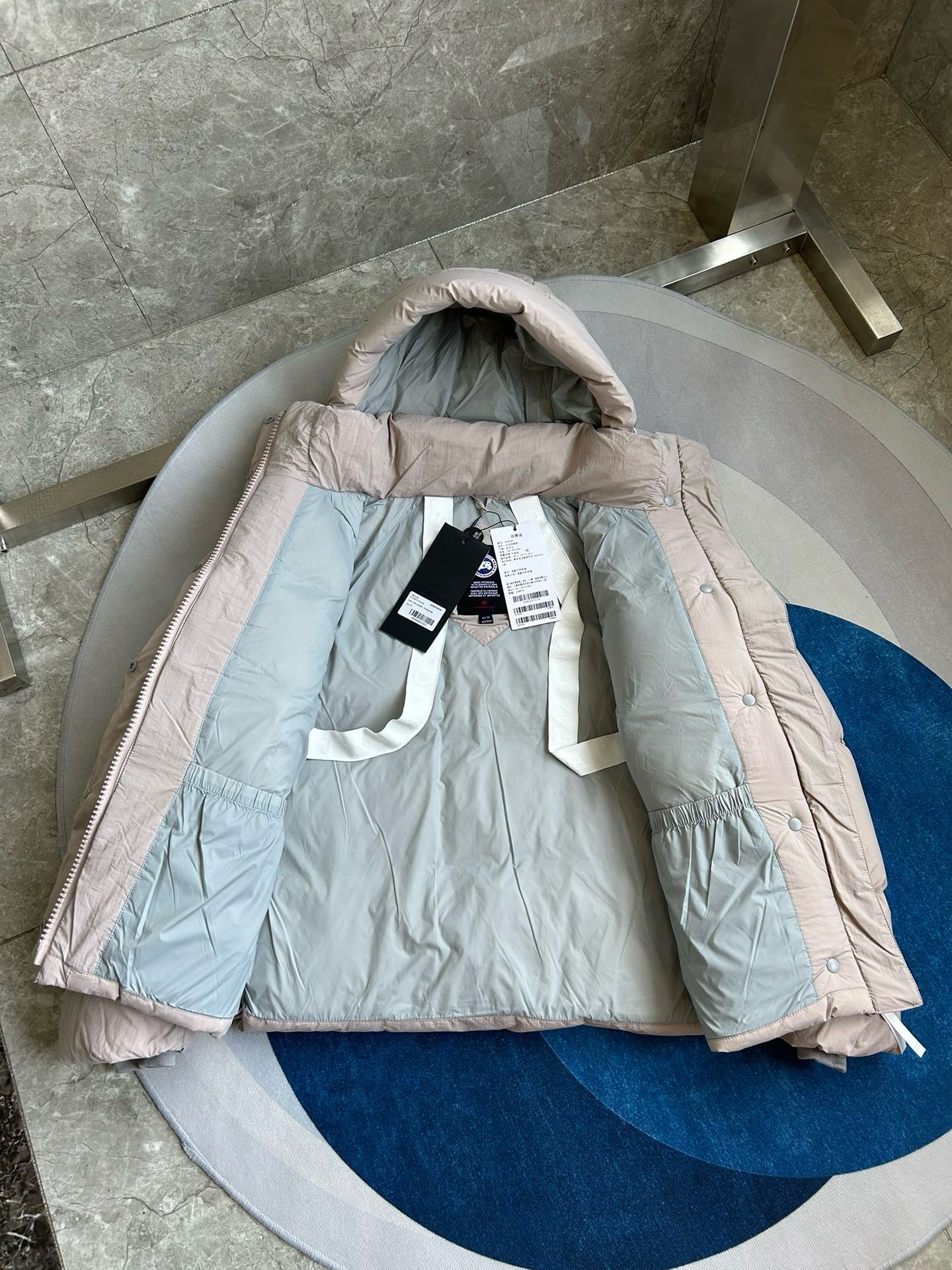 White,Khaki,Light pink and Grey Jacket