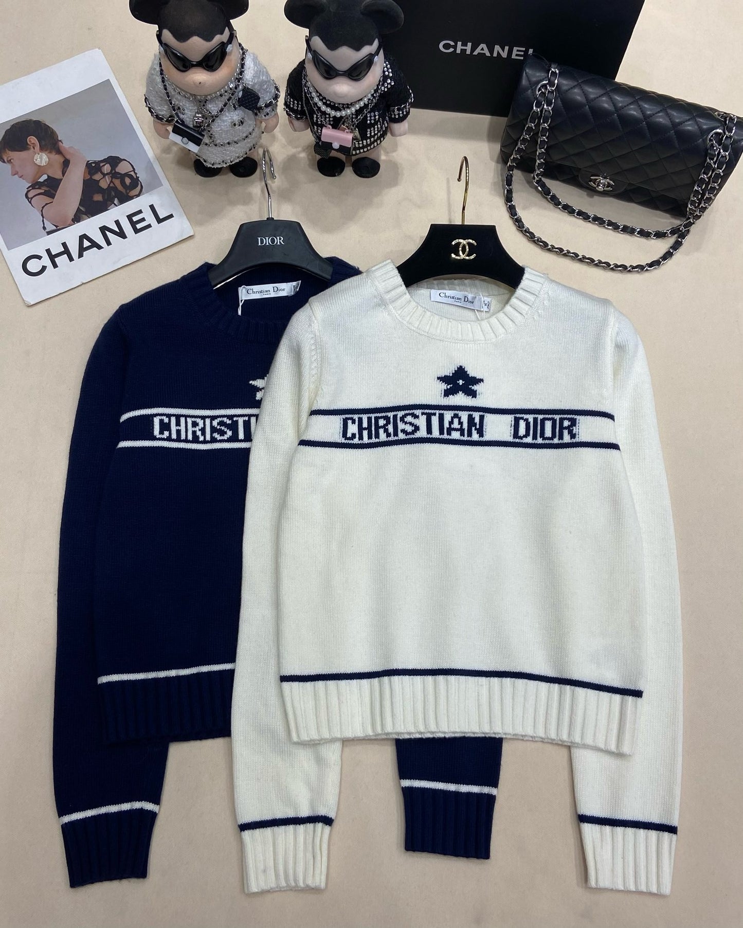 Blue and White Sweatshirt