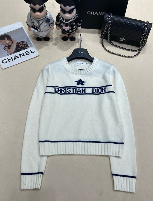 Blue and White Sweatshirt