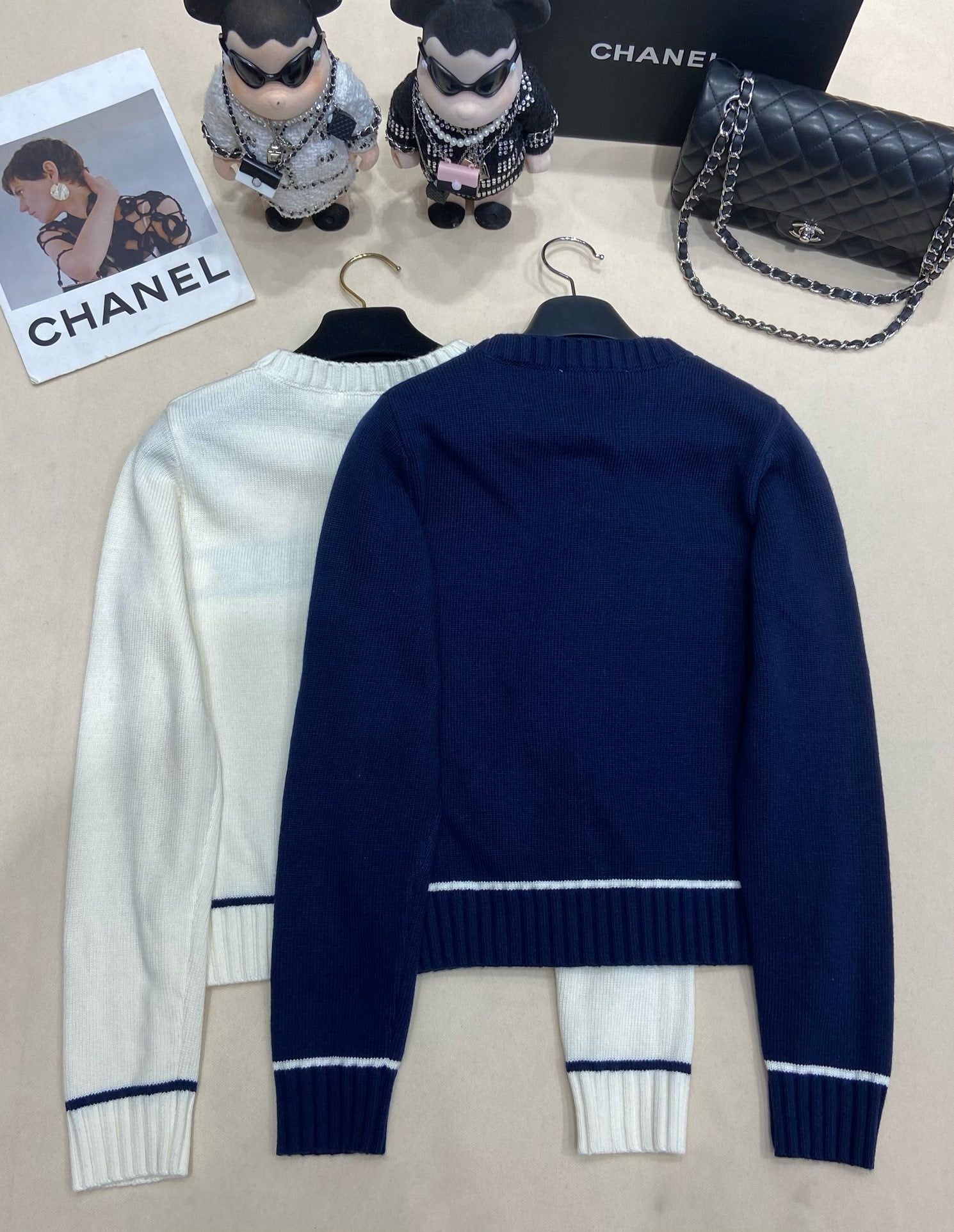 Blue and White Sweatshirt