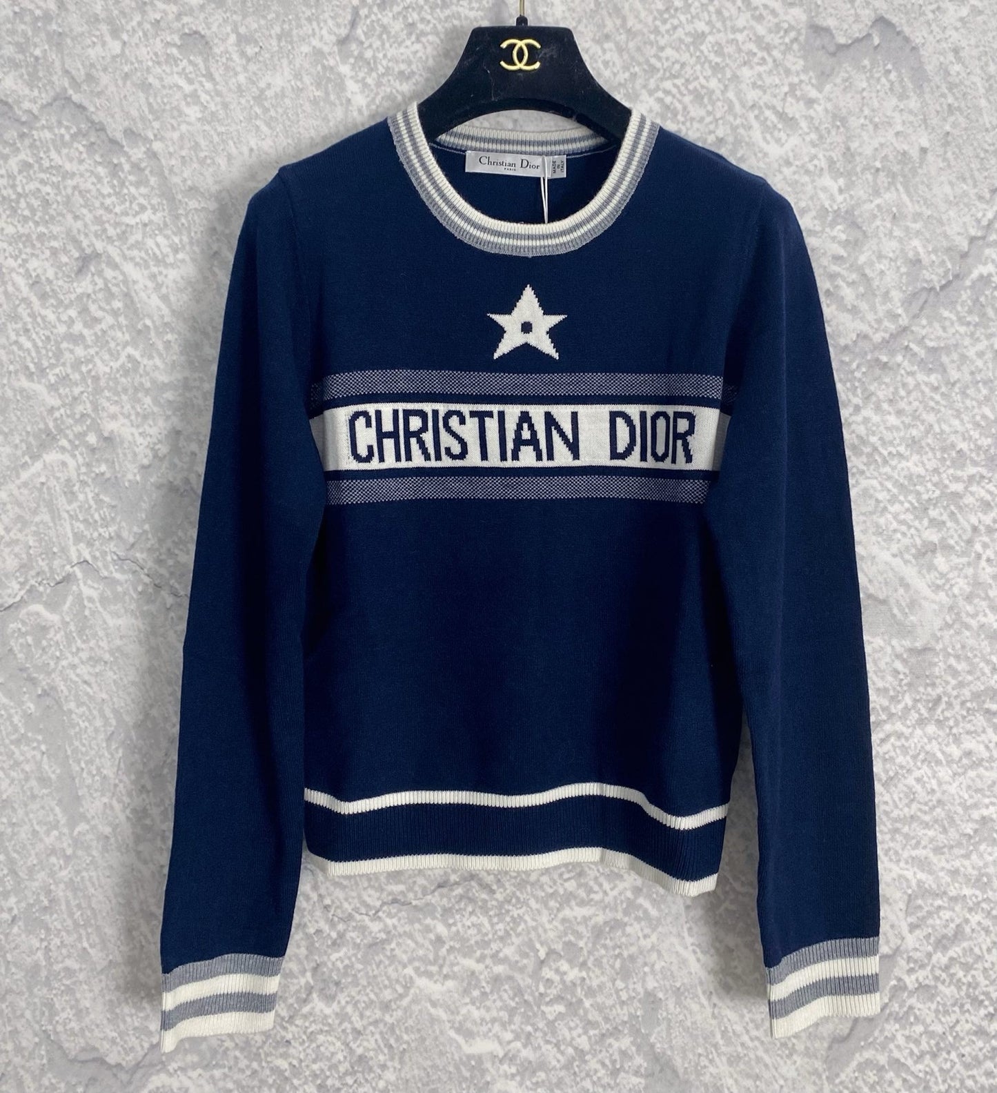 White and Blue  Sweatshirt