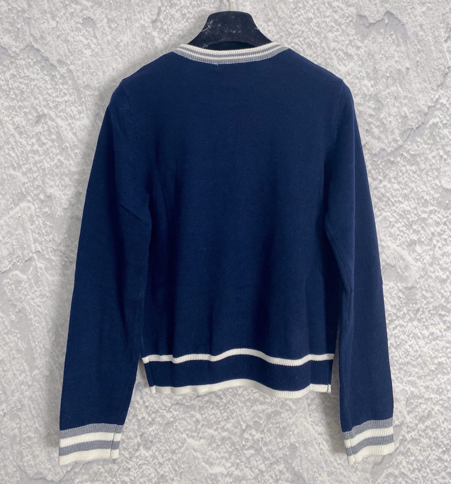 White and Blue  Sweatshirt