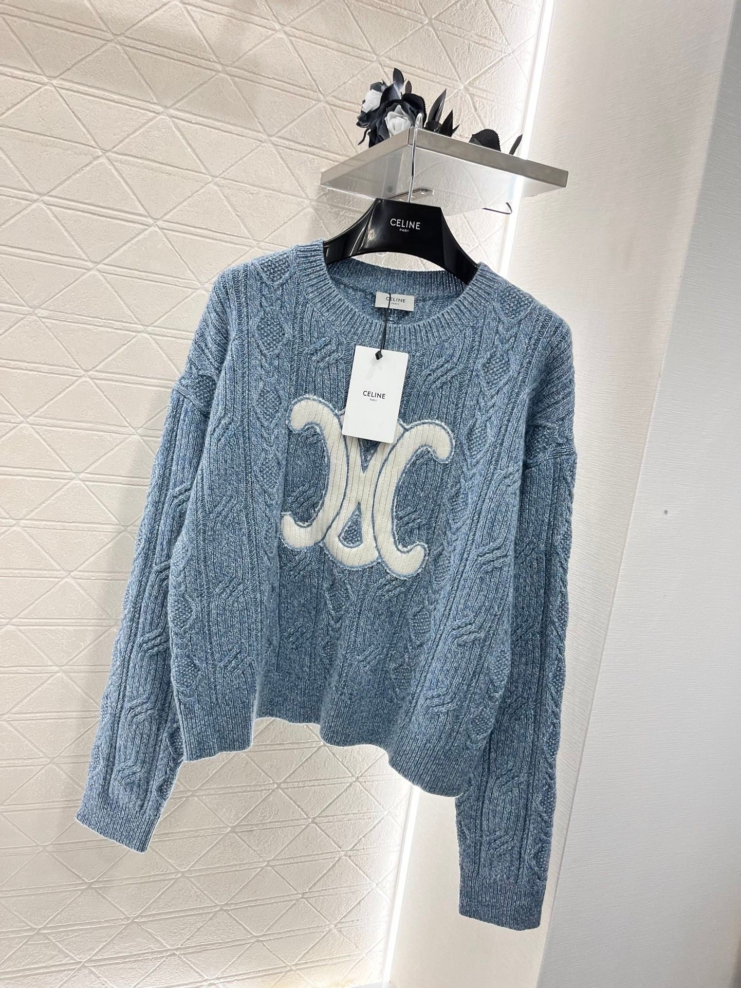 Blue, Grey and Brown Sweatshirt