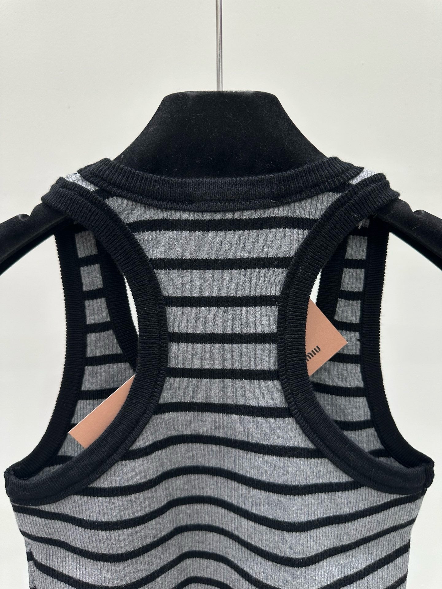 Black grey Vest