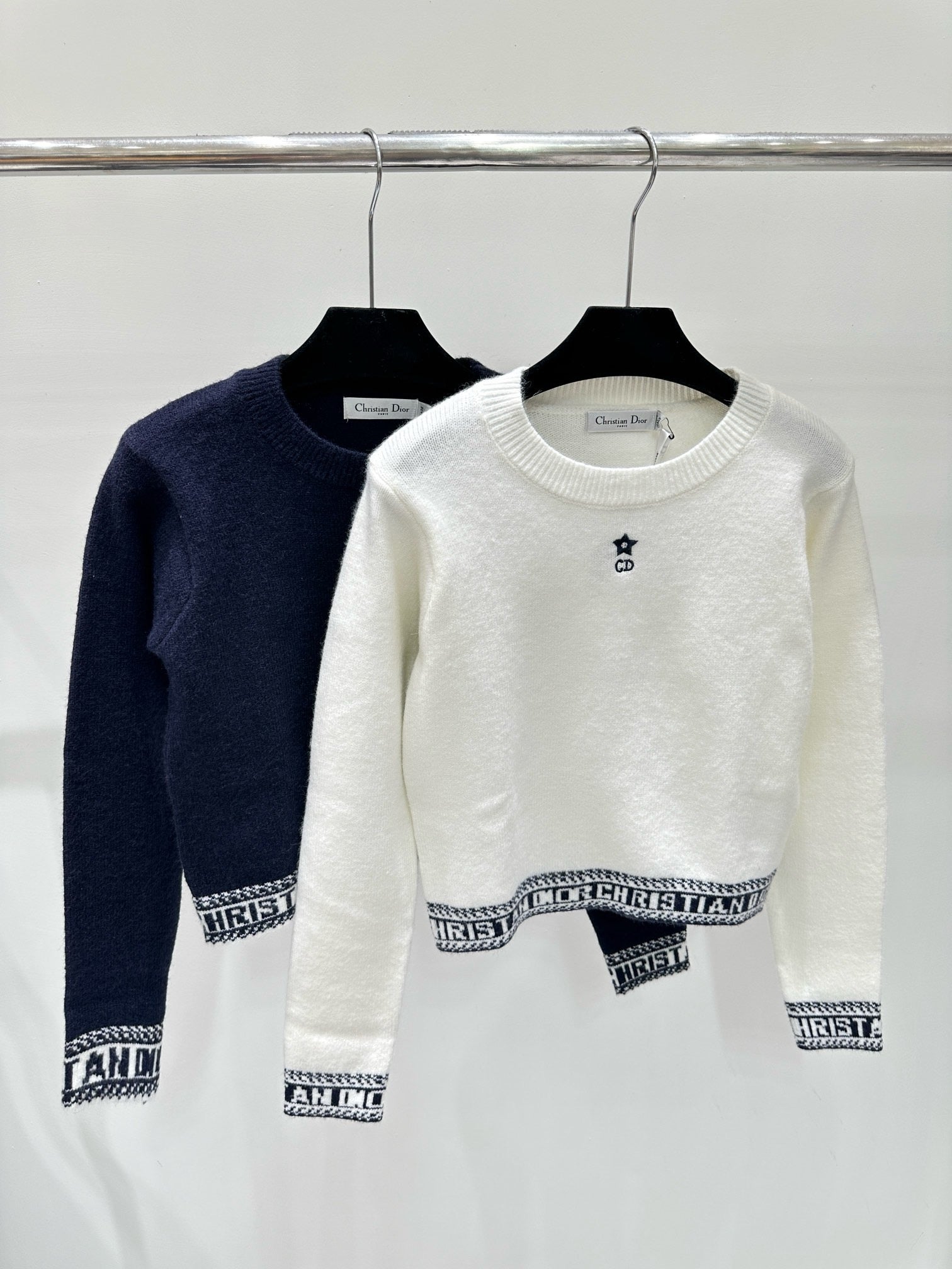 Blue and White Sweatshirt