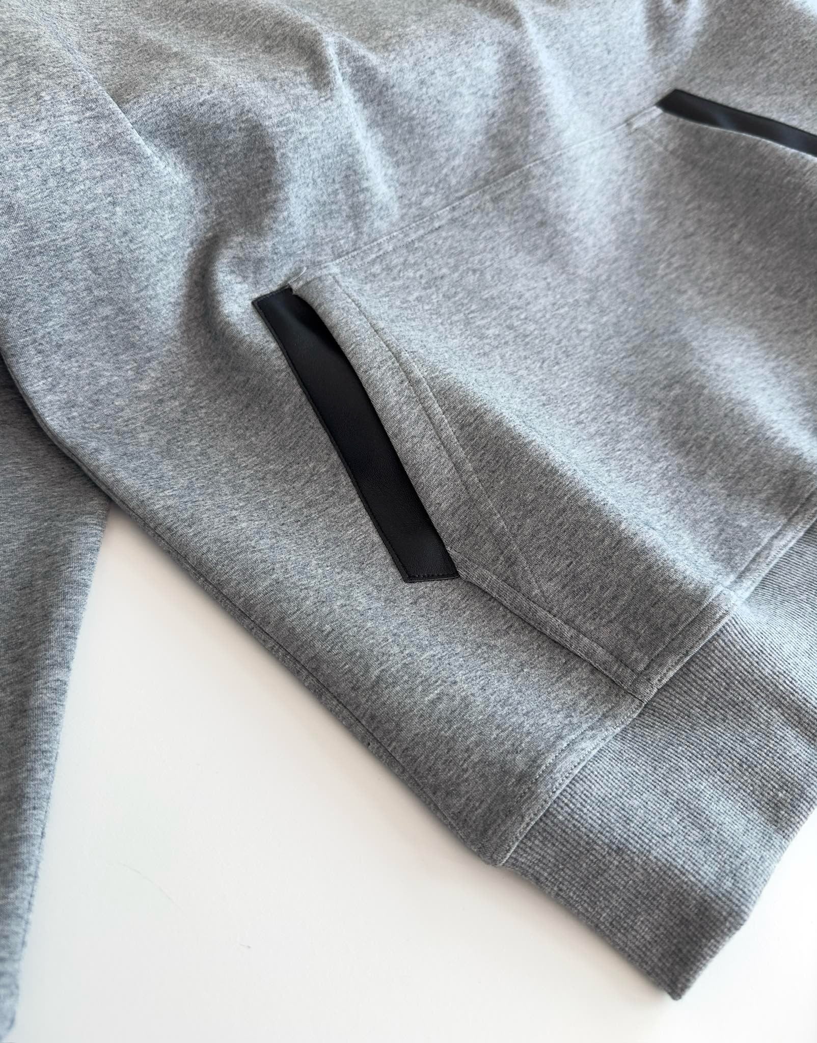 Grey and White Sweatshirt