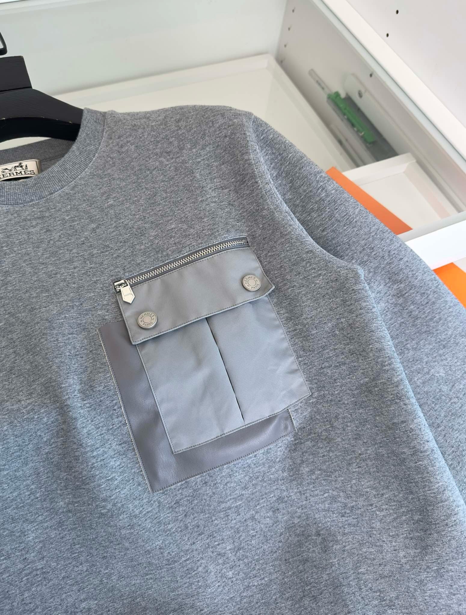 Grey, Khaki and Black Sweatshirt