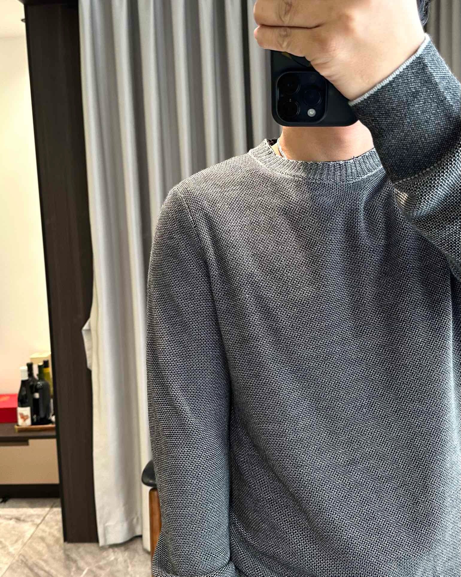 Black, Grey ,Green and Blue Sweatshirt