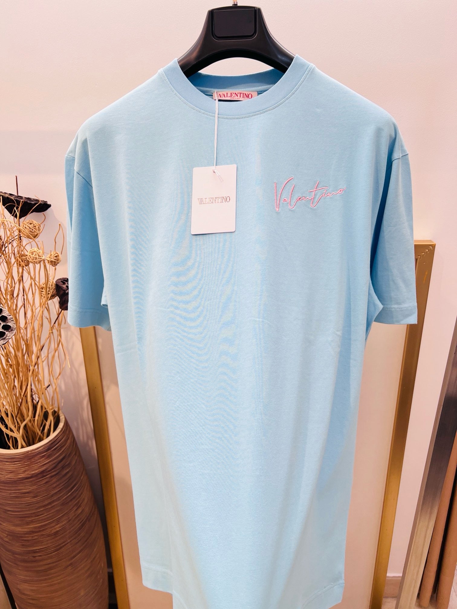 Sky blue and White T-shirt