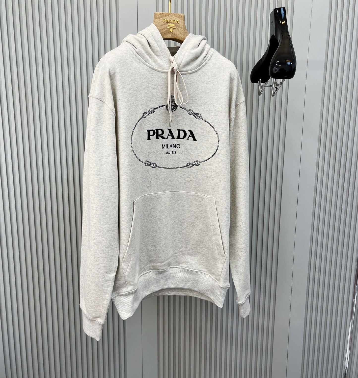 White and Dark blue Hoodie