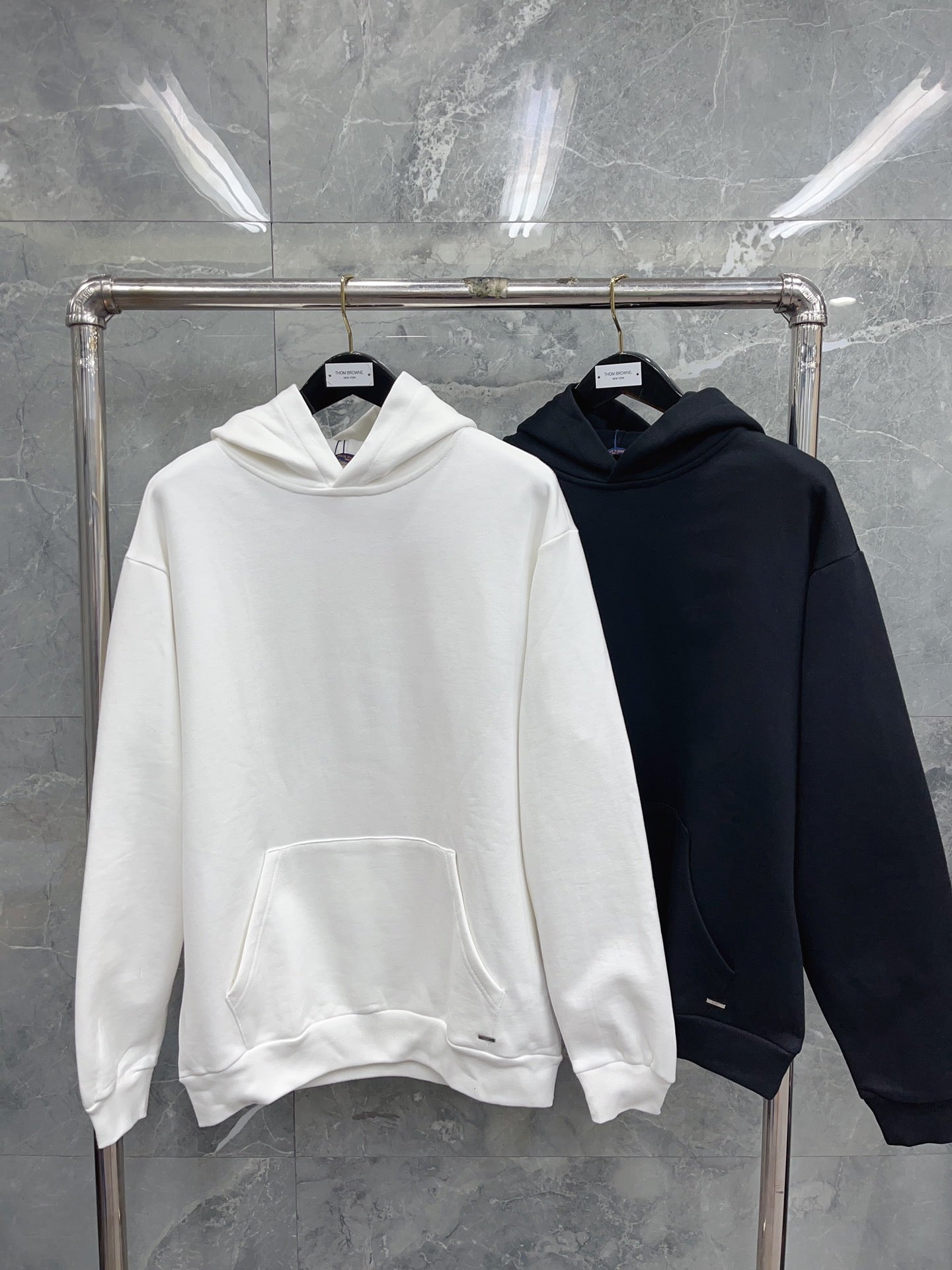 White and Black Hoodie