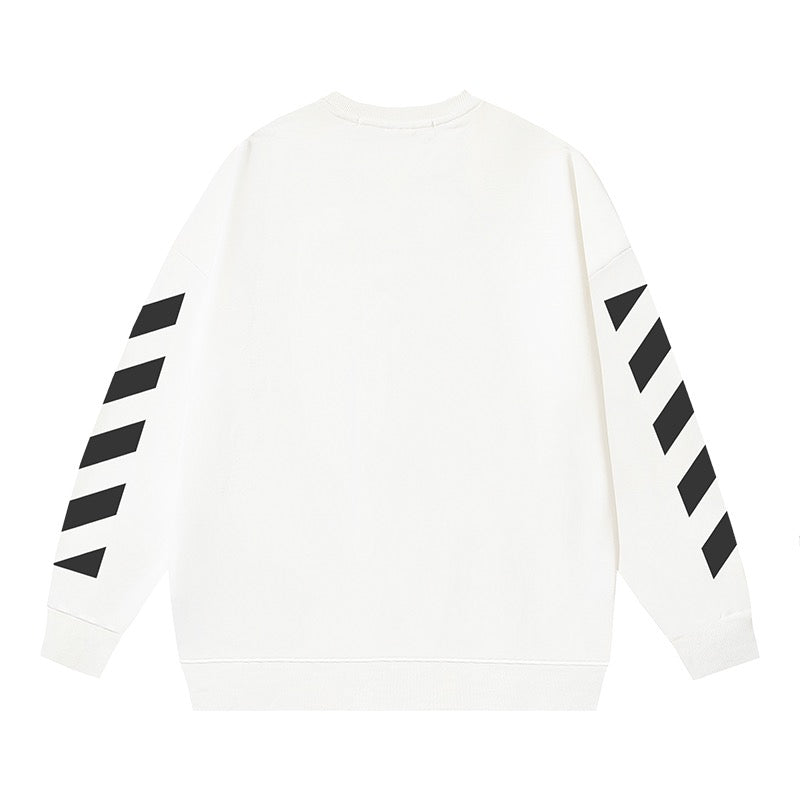 White and Black Sweatshirt