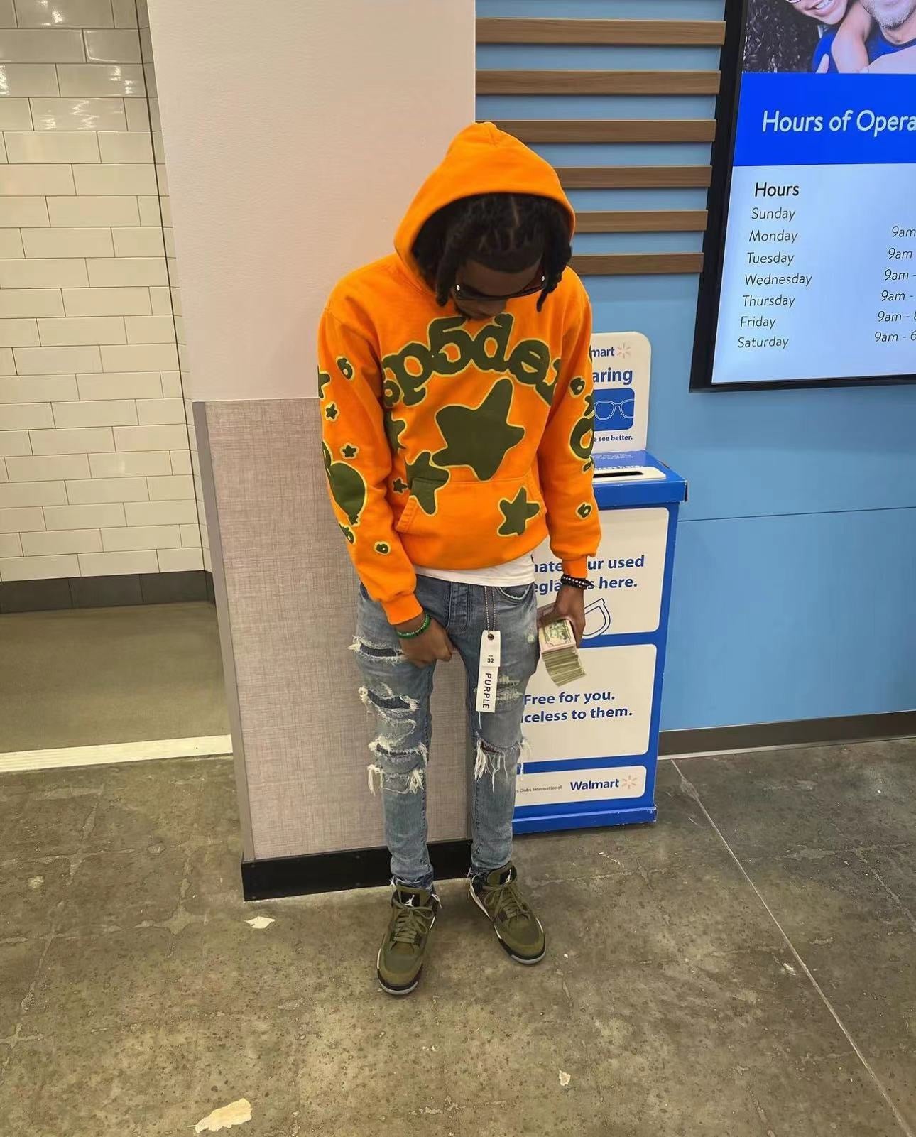 Orange Hoodie