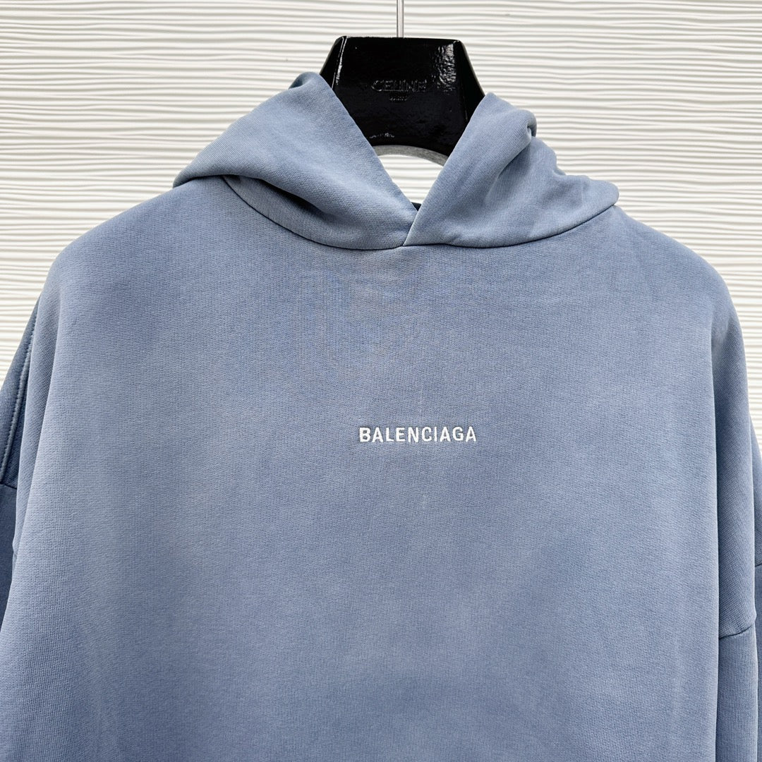 Blue grey Hoodie