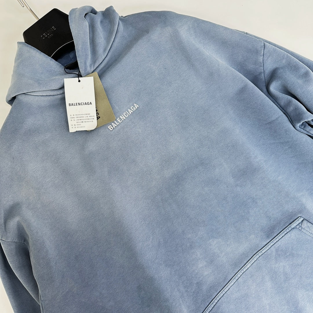 Blue grey Hoodie